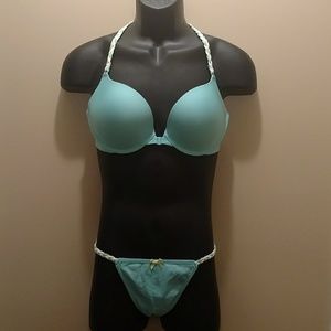 Victoria Secret matching push up bra and panties.